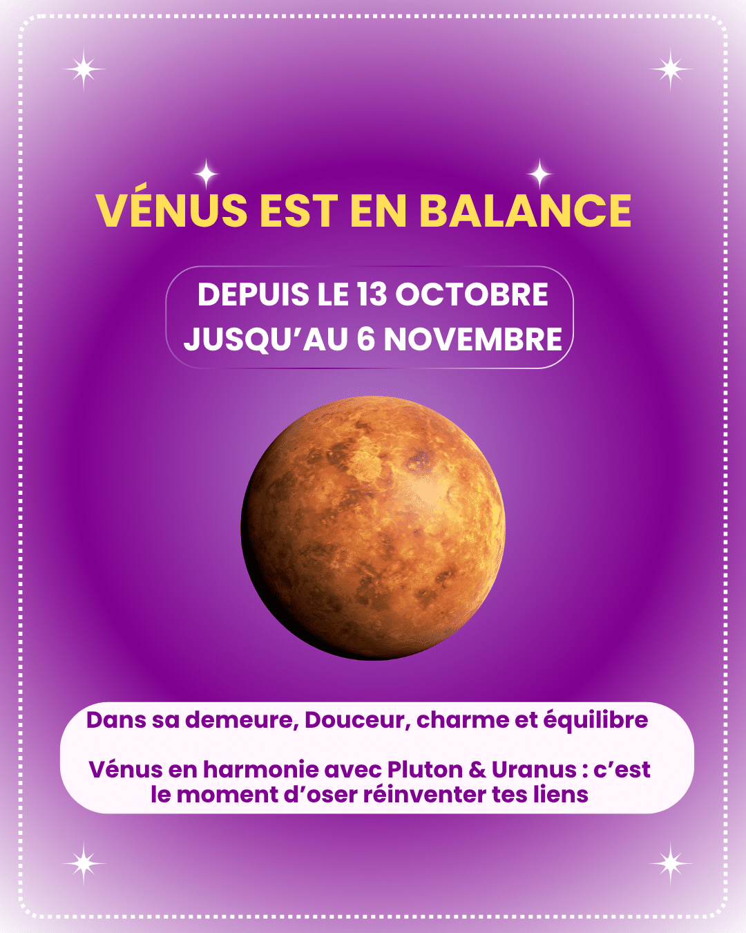 Atelier Mensuel - Vénus la voie de l'Amour et du bonheur - Astrologie Vivante